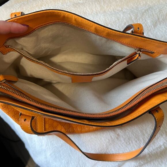 Gucci Orange Microguccissima Leather Medium Nice Tote - Picture 8 of 11